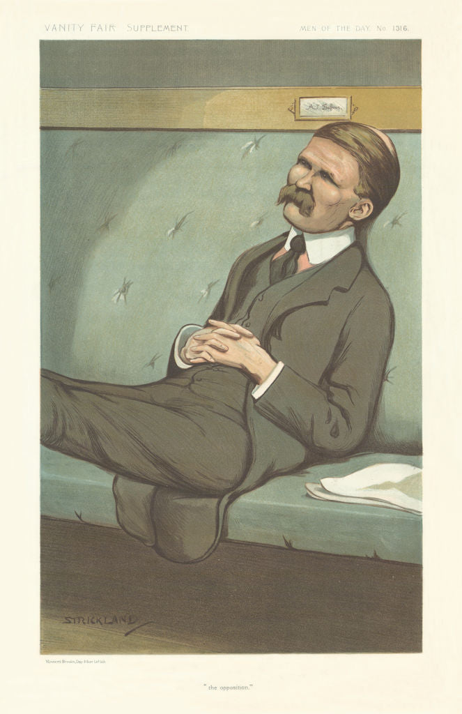 VANITY FAIR SPY CARTOON Andrew Bonar Law 'The opposition' Prime Minister 1912